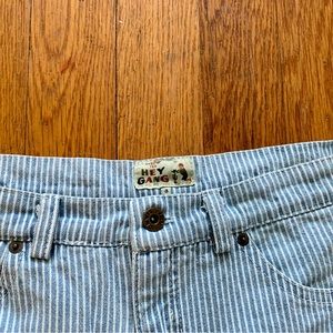 Hey Gang railroad patch pant jeans, size 3